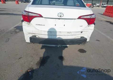 2016 Toyota Corolla Le z USA, uszkodzony, nr VIN 2T1BURHE4GC583691